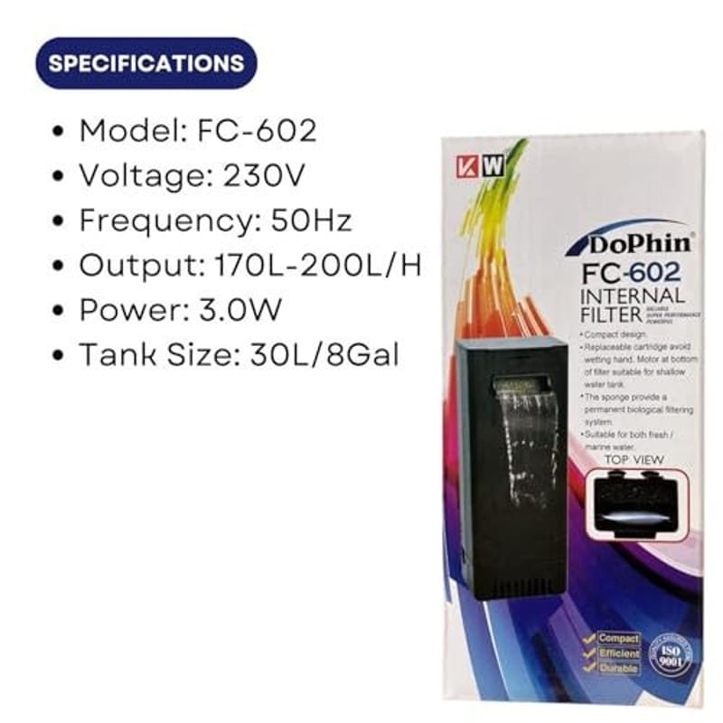 Dophin FC-602 Internal Filter — photo 3