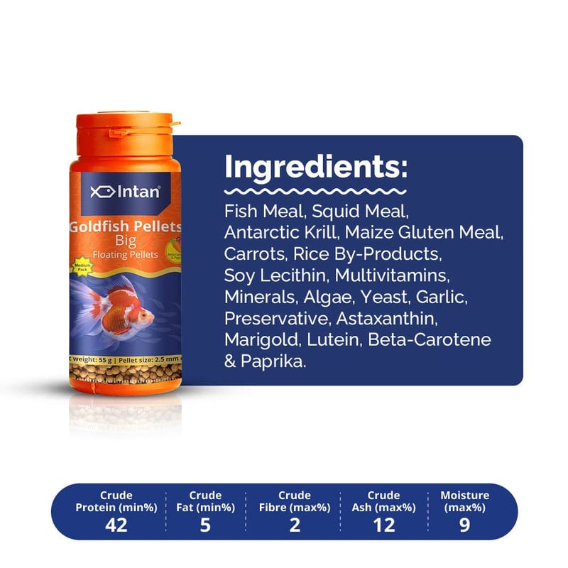 Intan Goldfish Pellets - Big 145g — photo 4