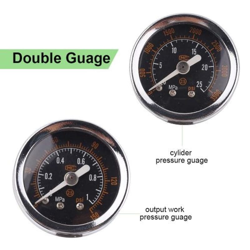 Mufan Dual-Gauge CO2 Regulator with Solenoid — photo 4