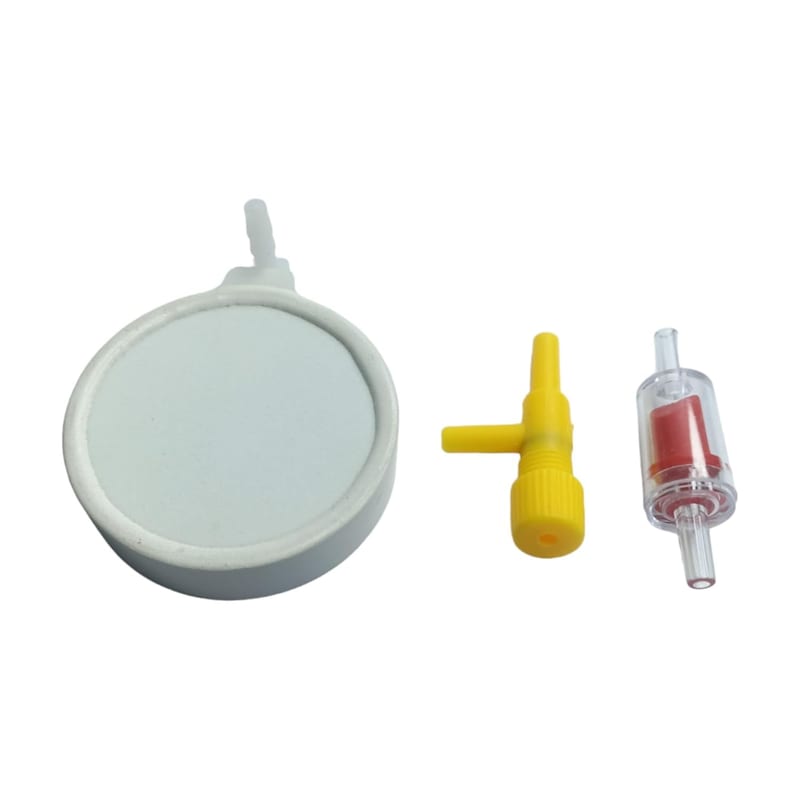 White Disc Air Stone 5 cm with NRV — photo 2