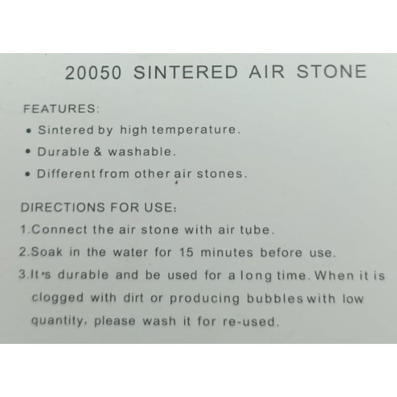 White Disc Air Stone 5 cm with NRV — photo 5
